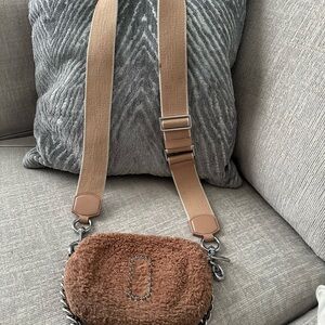 Marc Jacobs Brown Shearling Crossbody Bag